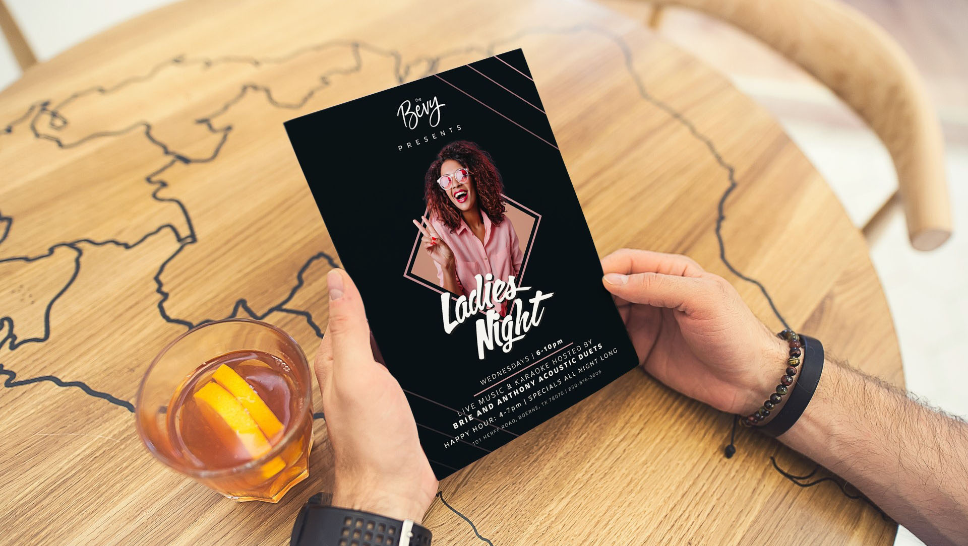 The Bevy graphic design mockup 01